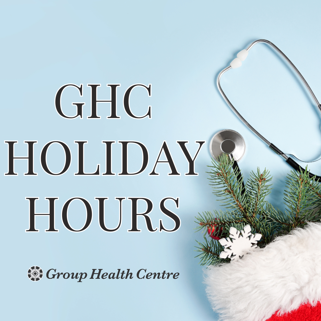 GHC Holiday Hours 20232024 Group Health Centre